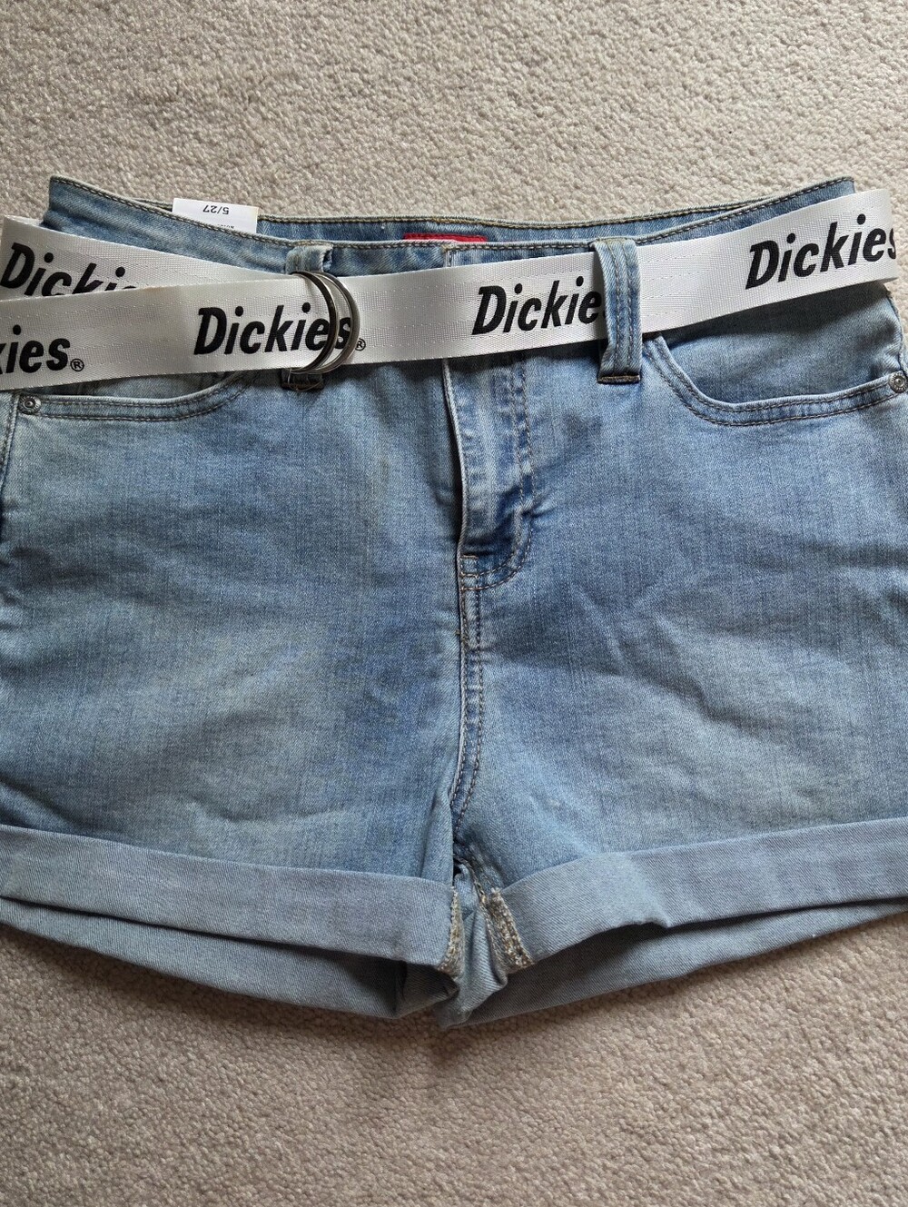 Belted Roll Cuffed Shorts Dickies Juniors Size 5